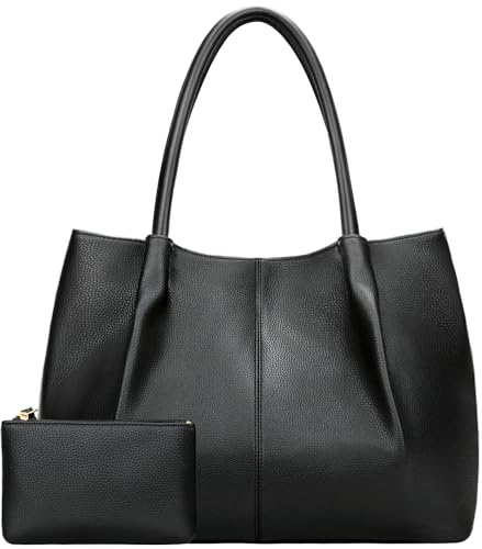 KKXIU Tote Bag for Women Vegan Leather Shoulder Purse Trendy Travel Bag