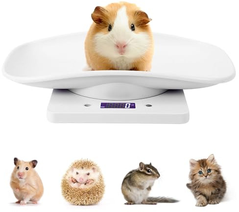 Digital Baby Scale & Pet Scale, 10kg Capacity High Precision 1g with Auto-Lock & Tare, Large LCD for Infants, Cats, Kittens, Puppies, Small Animals, Home Use with Switchable g/lb/oz for Home Use