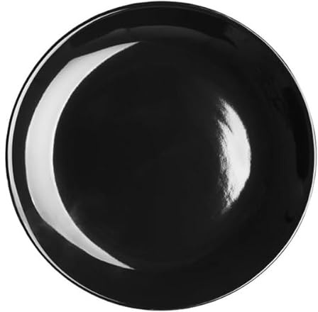 nisbets limited Olympia Cafe Coupe Plate Black - 205mm 8 (Box 12)