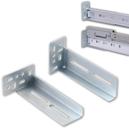 Molvyan Face Frame Rear Mounting Brackets 5 Pairs for Drawer Slide Cabinet Drawer Guides Slides Rails Bracket for Face Frame Install, with Screws