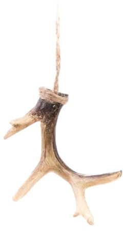 Anhänger Geweih Hirschgeweih zum Hängen braun Weihnachten Weihnachtsbaum Christbaumschmuck 6x3x1,5cm