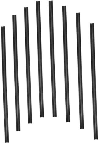 BESTYASH Recharges D'essuie-glaces pour Voiture 8pcs en Caoutchouc Noir sans Cadre, Nettoyage pour Pare-brise, Installation DIY Automobile Facile
