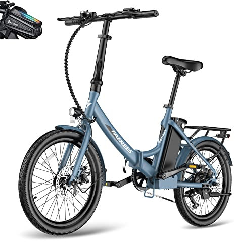 Fafrees F20 Light 20 Pulgadas Plegable E-Bike 250W para Mujer Hombre Adolescente Anciano con Batería Extraíble de 36V 14,5 Ah, Bicicleta Eléctrica Velocidad Máxima 25 km/h Shimano 7S