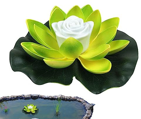 PUCHEN Luce di Loto per Piscina Galleggiante,Luce Notturna Impermeabile Galleggiante a LED per Stagno | Decorazione per laghetto a Lanterna a Batteria per Giardino, Piscina, Matrimonio