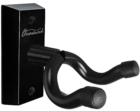 Onmiwod Guitar Wall Mount, Real Hardwood Guitar Hanger, U-Shaped Guitar Wall Hanger Mount, Guitar Holder Hook Stand Wall for Acoustic, Electric Guitar, Banjo, Bass, for Guitar Player Men Boy
