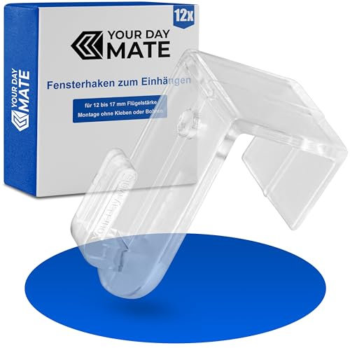 Ganchos de ventana para colgar, 12 pzs, en transparente, ganchos decorativos para grosor de hoja de 12 a 17 mm, clip de ventana para luces de hadas, colgadores de marco de ventana transparentes