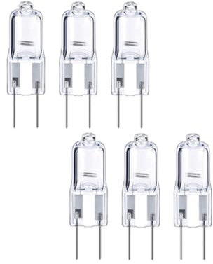 Hope lamps Halógeno Cuentas G6.35 12V 50W Proyector de Cristal Pin Bombilla Shadowless Bombilla (6 unids) 50W Warmlight