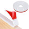 Yitobici Ruban adhésif pour Bord de Meuble en Forme de U, 5 m, Largeur intérieure 20 mm, Protection de Bord Pliable en TPE Flexible, Protection et réparation d'armoire, pour Table, Blanc (20 mm)