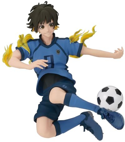 Xinchangda BLUE LOCK Anime Figures Bachira Meguru Figurine 12cm Jumping Posture Action Figures Desktop Decoration Collection Gifts for Fans