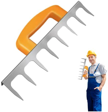 Truelle à encoche à dents de mortier, truelle de nivellement du béton - Truelle à main précise pour le nivellement du béton - Truelle à main et outil de construction de carreaux pour les projets profe