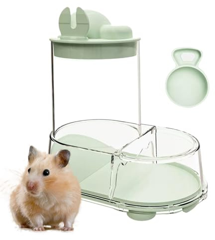 Bol de nourriture pour hamsters | bol automatique pour chinchilla | distributeur d'eau transparente stable et amovible pour gerbles souris pigeons perroquets furets et chinchilla