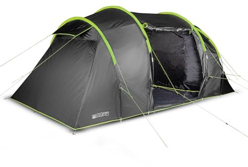 Bestlivings Familienzelt Zelt 4 Personen 500x230x200cm Vìs-a-Vìs mit Vorzelt - wasserdicht bis 3000mm Wassersäule - Für Camping, Outdoor & Festivals - 4 Mann Zelt mit Lüftungsöffnungen