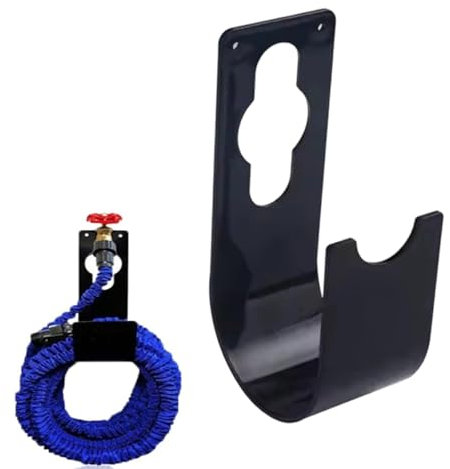 Garden Hose Wall Bracket, Hose Holder, Hose Pipe Holder for Wall, Space-Saving & Weather-Resistant Storage,23x13x7.5cm, Hose Storage Solution, Hose Tidy, Wall Mounted Hosepipe Reel Hanger Tap Bracket
