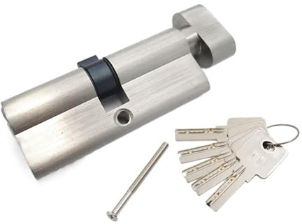 MAYANGYANG Bombin Cerradura Varios tamaños de núcleos de Cilindro de Bloqueo de Puerta, 5Keys, Altura 32 mm, un Lado Abierto, Puerta Interior Puerta de Seguridad Cerraduras Antibumping(Length 75mm)