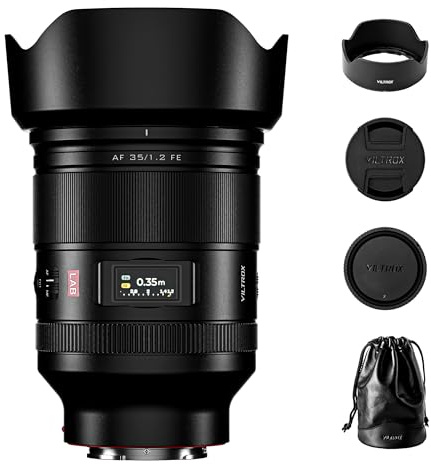 VILTROX AF 35mm F1.2 LAB FE-Objektiv für Sony E-Mount, 35mm f/1.2 Weitwinkel-Vollformatobjektiv mit Festbrennweite und HyperVCM-Motor kompatibel mit Sony a7IV a7RV a9II a7CII ZVE1 A1 a6700 a6400