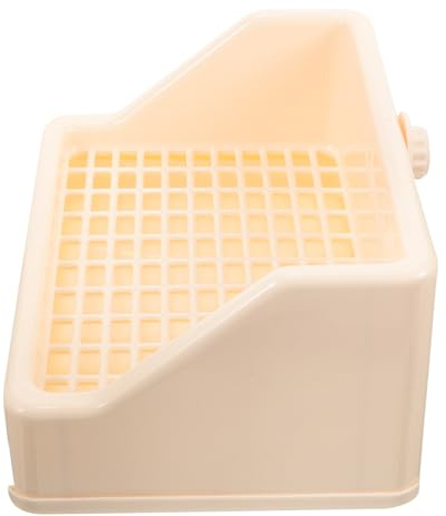 Abaodam Bac à Litière pour Lapin avec Amovible Toilette Anti-Projection pour Petits Animaux Pot de Propreté Facile à Nettoyer pour Lapins Hamsters Cochons et Rongeurs