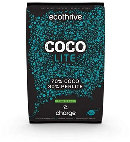 Ecothrive Charge CoCo Perlite Lite Mix 70/30 Premium Growing Media Hydroponics 50L