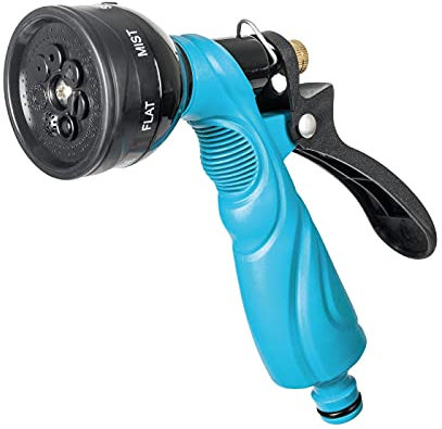 CELLFAST Gartenbrause Sprinklerpistole Spritzpistole 7 Funktionen Gartensprinkler Rasensprenger Für Rasen Blumen Pflanzen Stufenregulierung Blockade Des Dauerbetriebs Basic