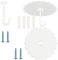 GORGECRAFT Lot de 2 Crochets de Moustiquaire de Plafond Adhesif Crochets pour Ciel de Lit Suspension de Lit Superposé Super Colle Crochets de Lit à Baldaquin pour Suspendre la Moustiquaire