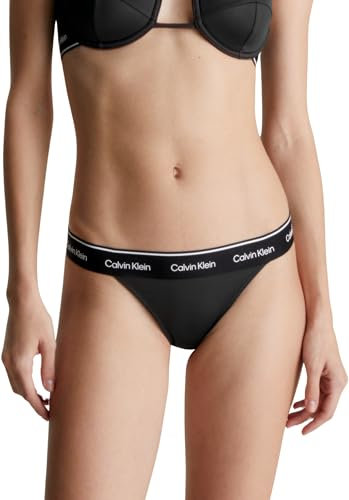 Calvin Klein Damen Bikinihose Brazilian Sport, Schwarz (Pvh Black), XL