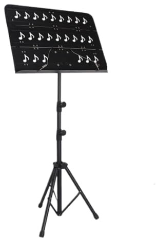 Musikstativ Musikställ Guzheng Spelar Gitarr Violin Bärbart Notställ Trestegs Lyftledare Notställ Vikbar Musikstativ(Black)
