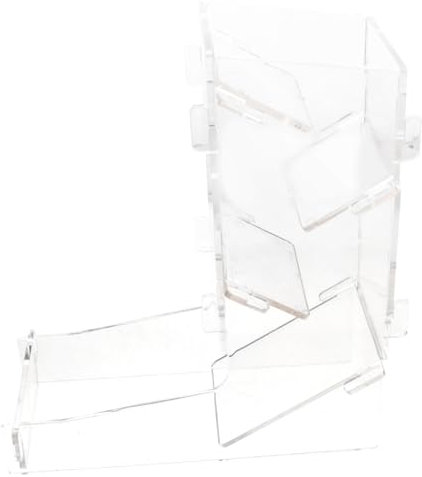 Vaguelly Torre per Trasparente per Giochi da Tavolo Accessorio Portatile in Acrilico per e Distributore per Attività Indoor