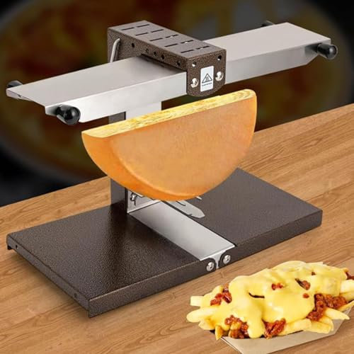Fundidor de queso raclette, calentador eléctrico comercial de queso, máquina para fundir queso, calentador multifunción con ángulo ajustable, 900 W, calentamiento rápido