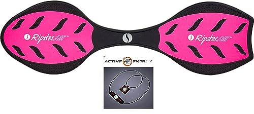 Pink Razor RipSter Air Caster/Wave Board + Bonus: Active E Power Balance Necklace $49 Value