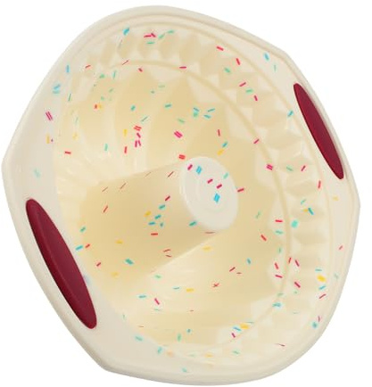 OKUMEYR Stampo Savarin in Silicone Antiaderente Lavabile per Dolci Professionale Forma Resistente e Facile da Sformare per Panetteria e Pasticceria Colore Casuale