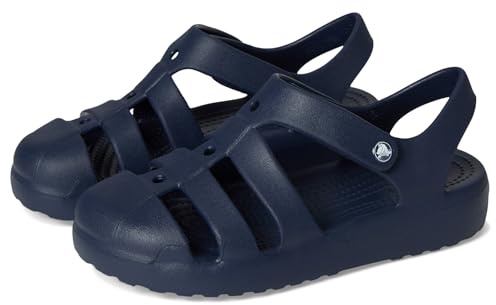 Crocs Classic Fisherman T, Sandali Unisex - Bambini e Ragazzi, Navy, 22/23 EU