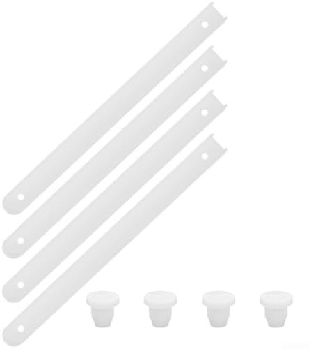 Diapositiva de plástico blanco para cajón, riel resistente para muebles, accesorios de hardware