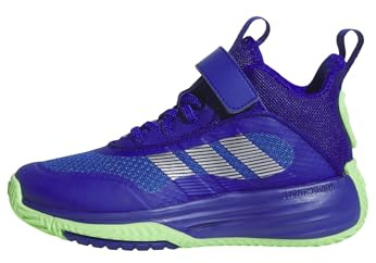 adidas Unisex – Barn OWNTHEGAME 3.0 SHOES, lucid blue/silver met./lime burst, 30 EU