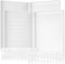 FUNSUEI 2 pezzi 308 colori smalto espositore libro, con 720 punte per unghie, espositore per nail art fai da te, bianco, 38 x 25 x 2,5 cm