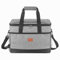 BUOAZR 30L Kühltasche, Groß Picknicktasche, Auslaufsicher & Wasserdicht, Klappbare Lunchtasche, Isoliertasche Thermotasche, Tragbare Lunchbag für Camping Strand BBQ Picknick Wandern, Grau