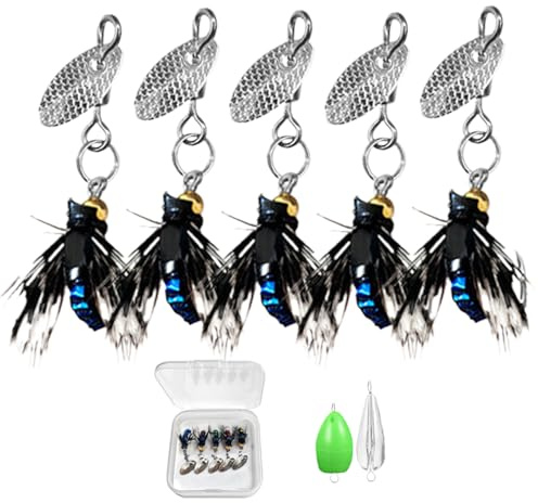 Fly Fishing Lures – öringsfluga, bete, basflugbete | öringsflugfiske, beteset, handbundet torrt flugbetesortment för öringsfiskefoder och bäckar, havsfiske och sjöar