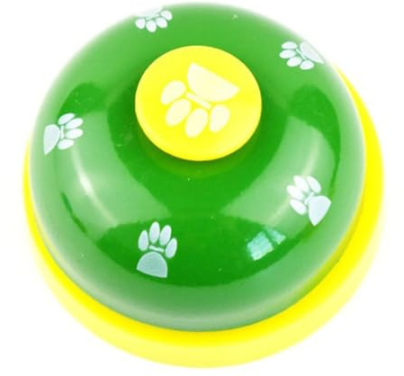 Jectse Lot de 2 Cloches de Dressage pour Chien, Cloches d'appel pour Animaux de Compagnie avec Anneau Transparent Fort pour l'obéissance et l'exercice, de Service de Bureau Rondes pour la Maison,