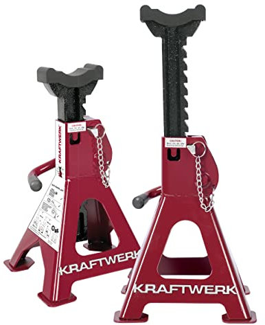 KRAFTWERK Unterstellböcke KFZ | 2X Unterstellbock 3 t | Unterstellbock höhenverstellbar 280-420 mm | Unterstellböcke für PKW & SUV | KRAFTWERK Werkzeuge Art. Nr. 3979