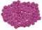 Rosen 15 mm x 100 Stück Satinrosen Aufnäher Deko Blumen Röschen zum Basteln Haarschmuck kleine Rosenköpfe Farbe: fuchsia Orchidee 183