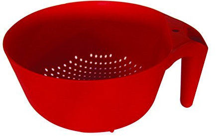 COOK CONCEPT Easy Make KU6012 Passoire avec Poignée PP Violet/Rouge/Noir/Vert 25,50 x 22 x 11 cm