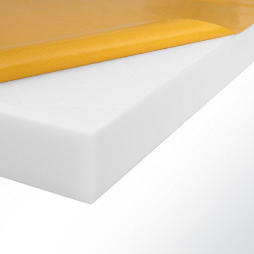 Basotect Schallabsorber 100x50x3cm weiß selbstklebend Schallschutz Schalldämmung Akustikschaumstoff für Wand und Decke