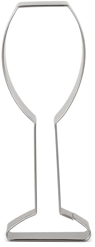 LILIAO Champagne Glass Cookie Cutter Wedding, 1.5 x 4.5 inches
