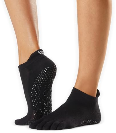 toesox Calzini da donna a vita bassa antiscivolo per balletto, yoga, pilates, punta a barre, Tec Evolve, Small