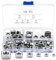 Tuerca Cuadrada, 150 Piezas de Tuerca Cuadrada de Acero Inoxidable, Tuercas de Inserción Cuadradas, Tuercas de Rosca, para Muebles de Madera, Tuercas para Tornillos - M3 M4 M5 M6 M8 M10 (Plata)
