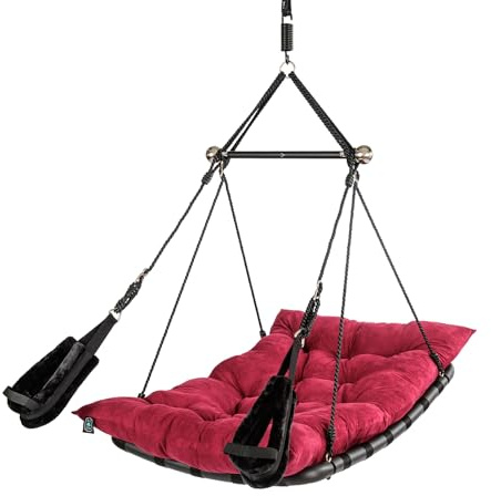 LONESOME DRAGON Euphoria® - Altalena per l'amore, comoda altalena sessuale con stile, colore bordeaux