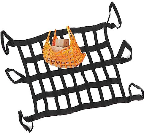 Nylon-Hebeschlingennetz, Bungee-Frachtnetz, Frachtnetz, flaches Gurtbandnetz, Frachtaufhängenetz, hängendes Frachtnetz, Bungee-Netz, Kletternetz, Treppensicherheitsnetz, reißfeste Frachthandhabun
