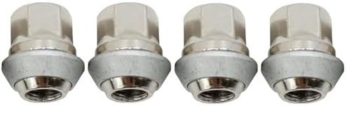 ANBOO 4Pcs 1366029 Alloy Wheel Nuts Compatible with Ford Fiesta Focus Mondeo Fusion C-Max Kuga Transit Connect Escort Puma Volvo C30 S40 V40 V50 C70, 1366029 81EB1K024AB 30666349