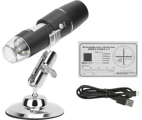 Digitalt USB-mikroskop, fickmikroskop för mobiltelefonmikroskop LED 0x1000x med justerbar WiFi-funktion