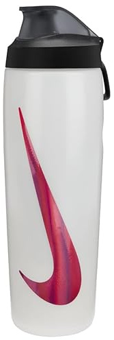 Nike Bottle Refuel Grip Locking - 0.7 liter - Transparent/red/black