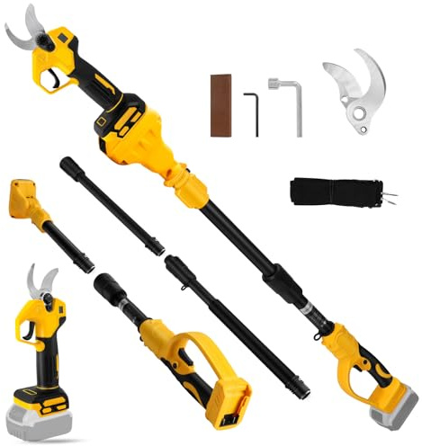 Batteridriven grensax för Dewalt 20 V-batteri (utan batteri) (med 2 m stång)