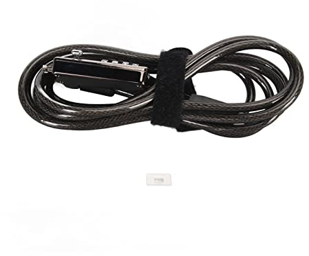 Ouitble Candado para computadora portátil Candado para computadora Cable de Seguridad con cifrado de 4 dígitos con Cerradura de combinación para portátiles Material de PVC